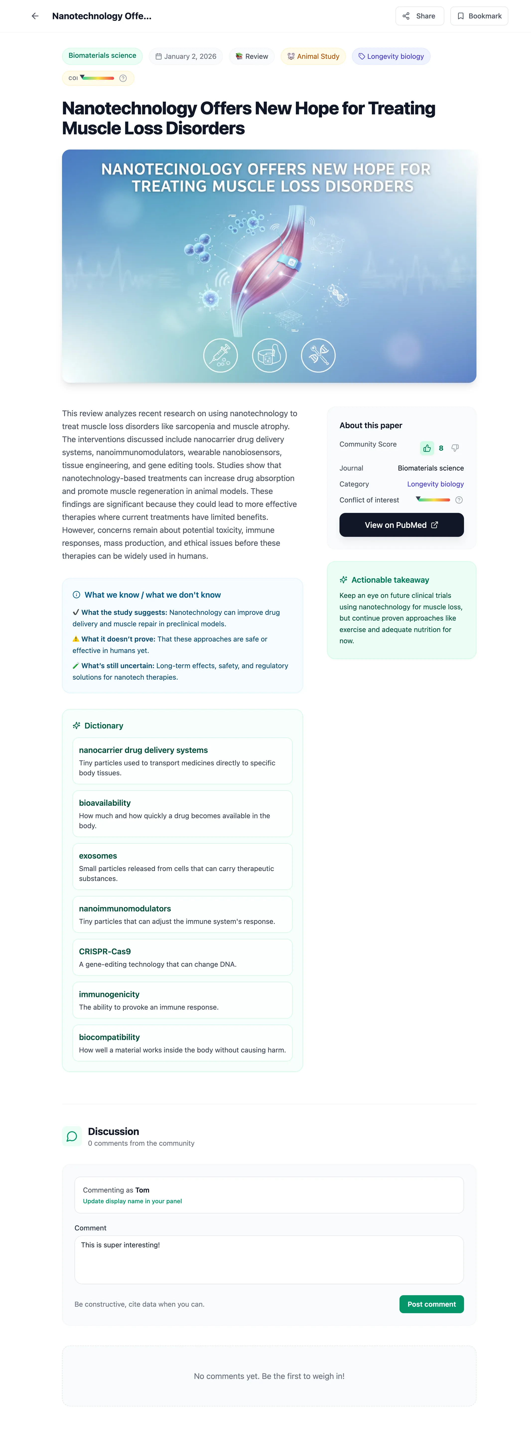 Sample ElixirFeed article page